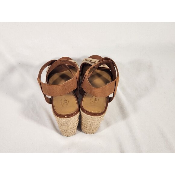 Bass & Co Womens Espadrille Sandal Wedge Platform Boho Western 10M - Picture 6 of 10